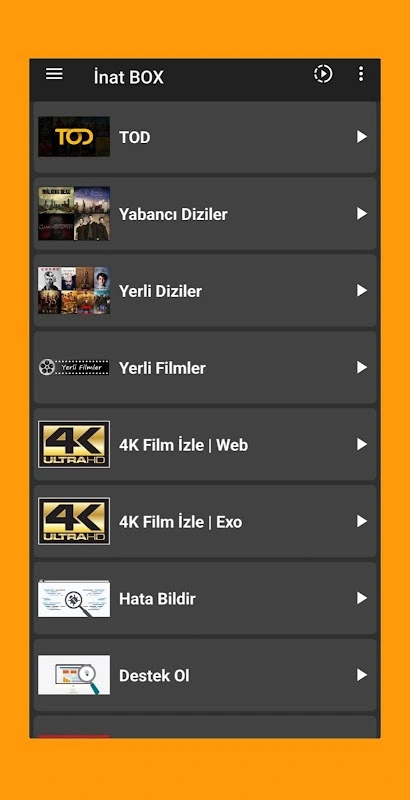 Inat Box ile canli mac izleme